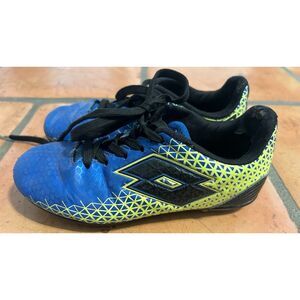 LOTTO Forza Elite Jr. Blue Green Soccer Cleats Youth Size 1